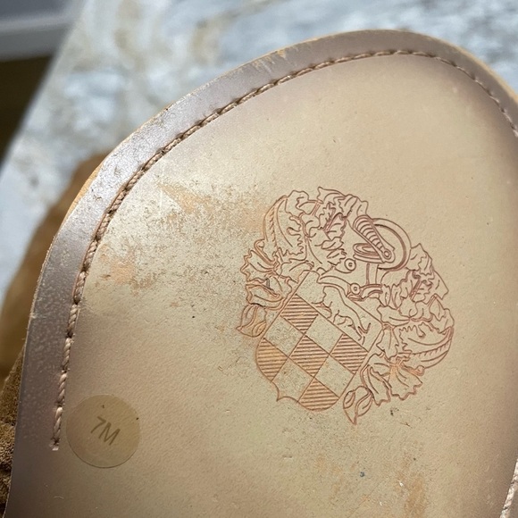 Vince Camuto Malaya Boot Over The Knee Tan Camel Suede Block Heel Women’s 7 - Picture 9 of 11